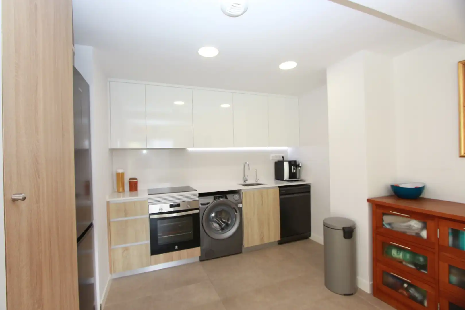 Cocina de Apartamento en venta en Calpe / Calp con Aire acondicionado, Jardín privado y Terraza