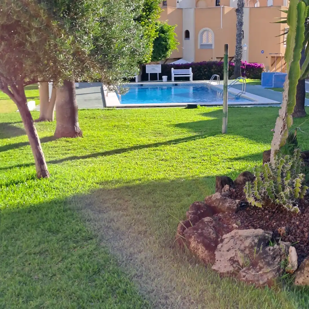 Jardí de Apartament en venda en Torrevieja amb Jardí privat, Terrassa i Moblat