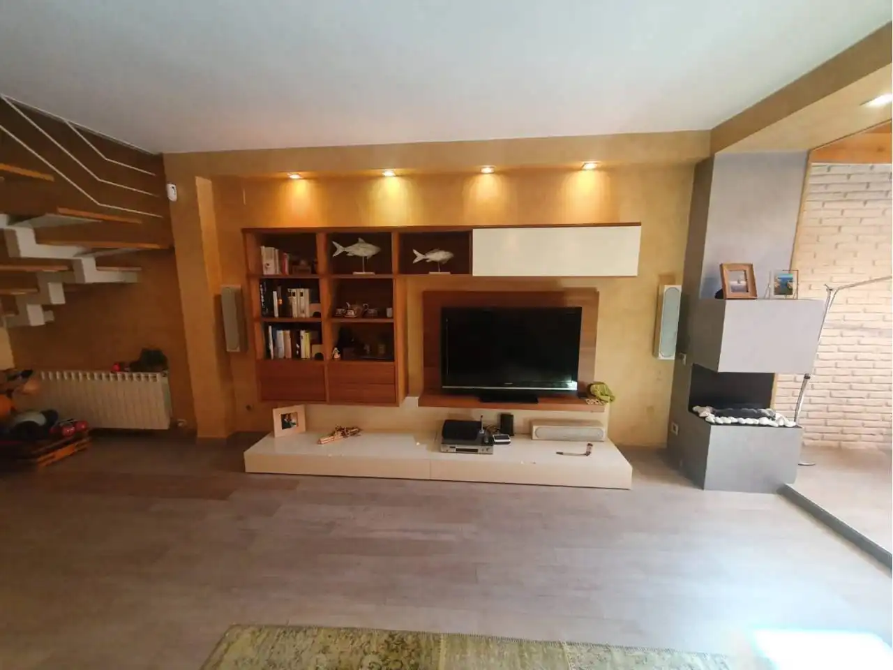 Sala d'estar de Casa o xalet en venda en Sabadell amb Aire condicionat, Calefacció i Parquet