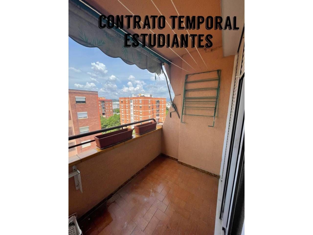 Vista exterior de Pis de lloguer en Cerdanyola del Vallès amb Calefacció, Moblat i Balcó