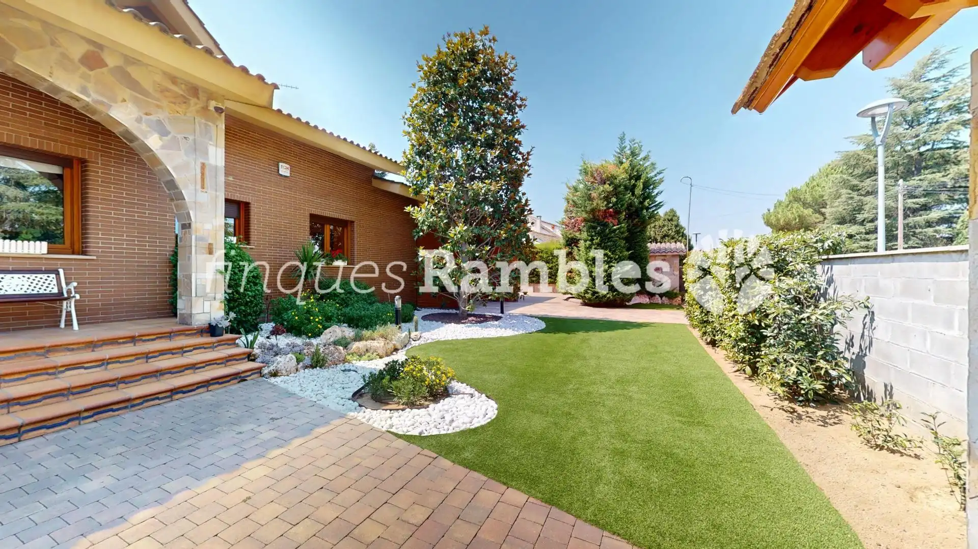 Terraza de Casa o chalet en venta en La Pobla de Claramunt con Calefacción, Jardín privado y Terraza