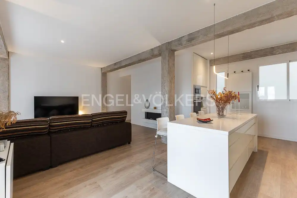Living room of Flat for rent in Valencia  with Air Conditioner, Heating and Parquet flooring