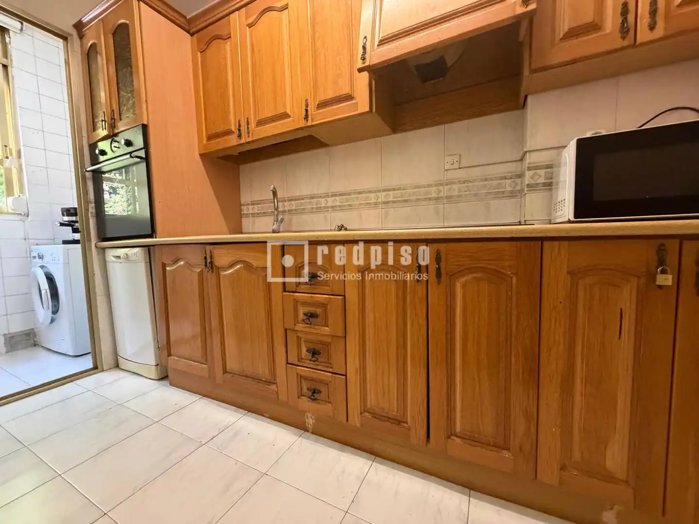 Küche von Maisonette zur Miete in Murcia mit Klimaanlage, Privatgarten und Abstellraum