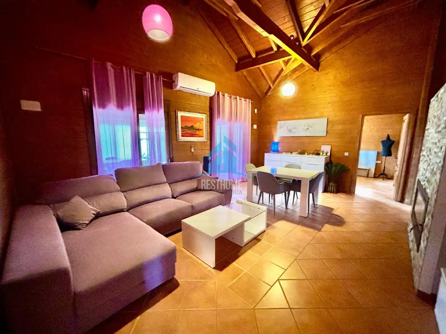 Sala d'estar de Casa o xalet en venda en Palma de Gandia amb Calefacció, Jardí privat i Terrassa