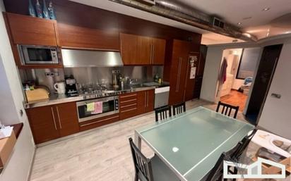 Kitchen of Flat for sale in Sabadell  with Air Conditioner, Terrace and Swimming Pool