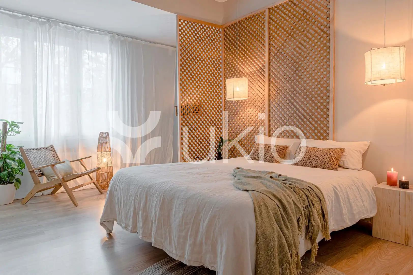 Habitación de Apartamento de alquiler en Madrid con Aire acondicionado, Calefacción y Terraza