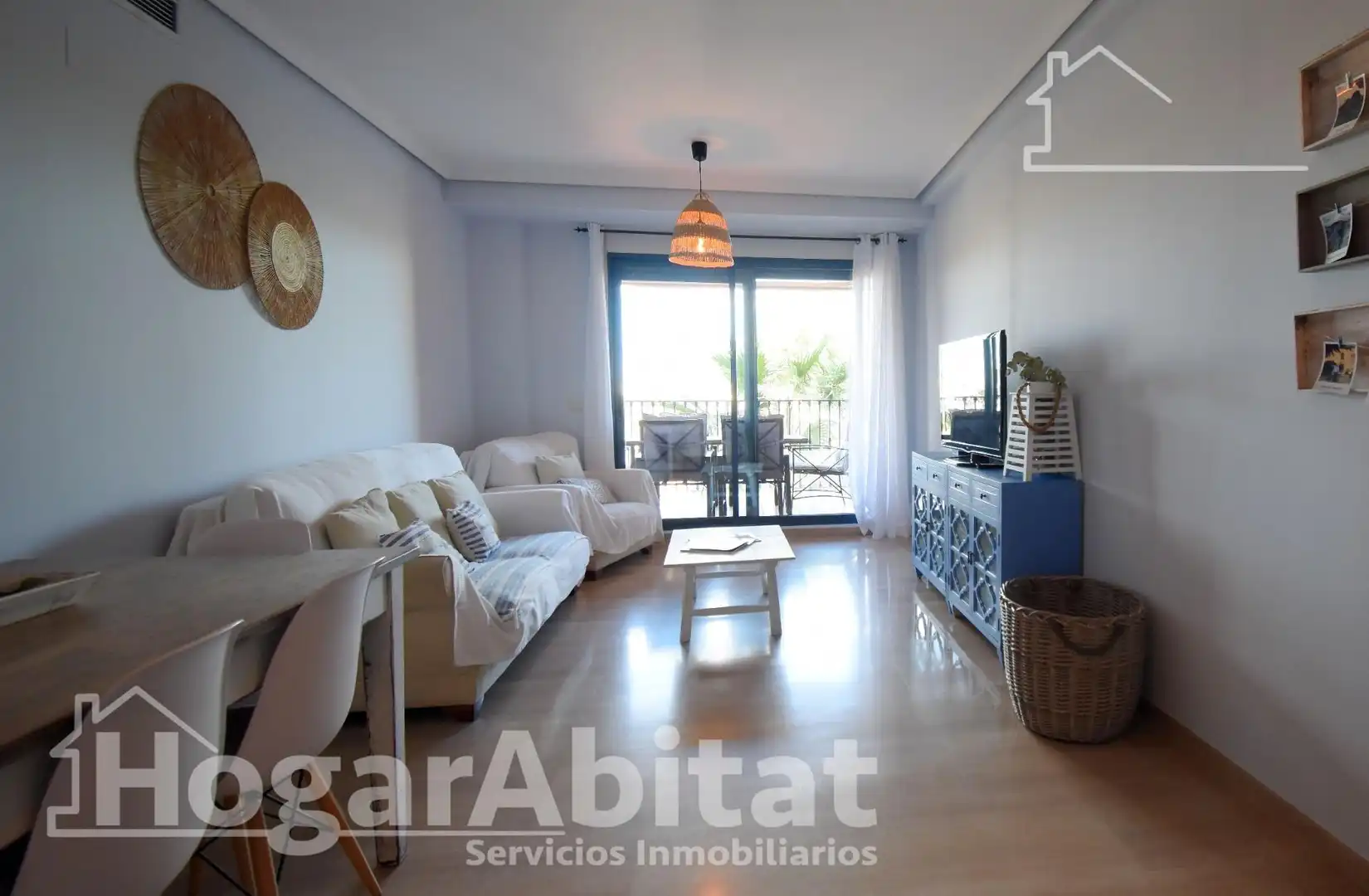 Living room of Flat for sale in Dénia  with Private garden, Terrace and Furnished