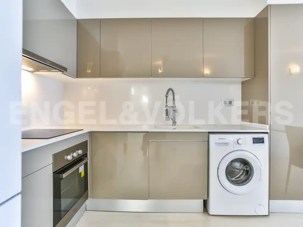 Kitchen of Attic for rent in Sitges  with Air Conditioner, Heating and Terrace
