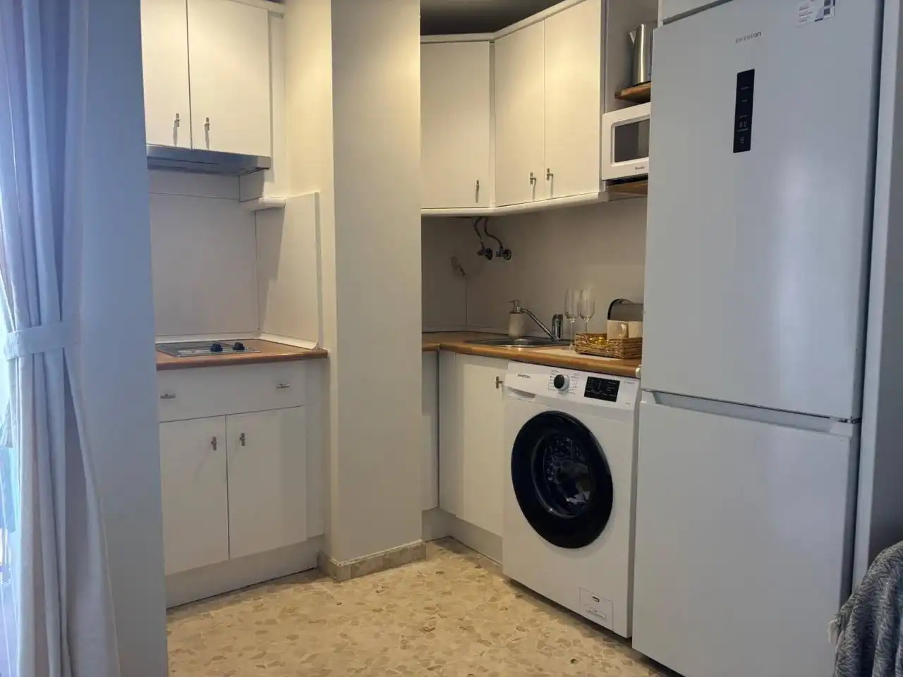 Kitchen of Study for rent in Roquetas de Mar  with Air Conditioner, Furnished and Balcony