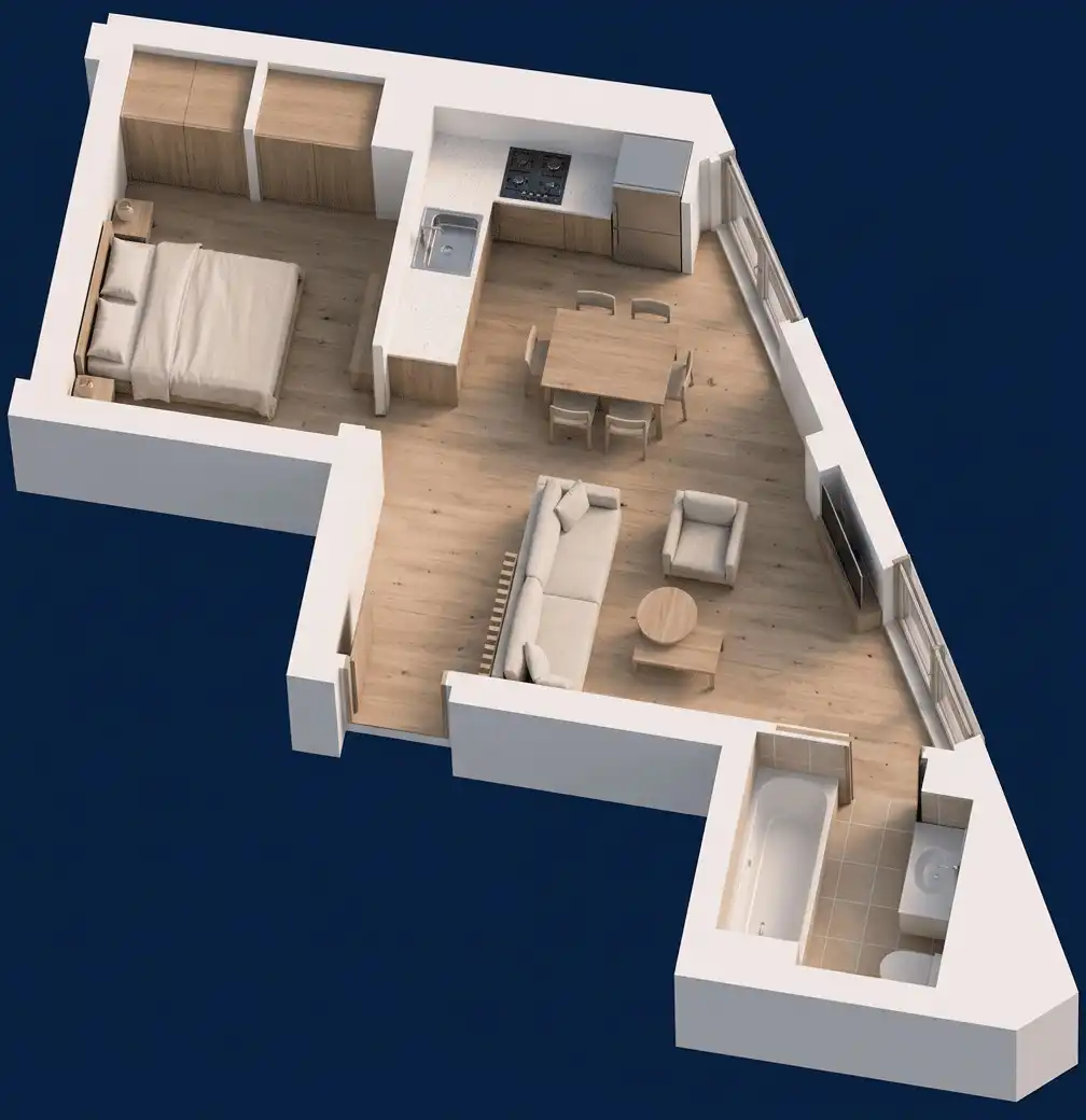 Sala de estar de Piso en venta en Almería