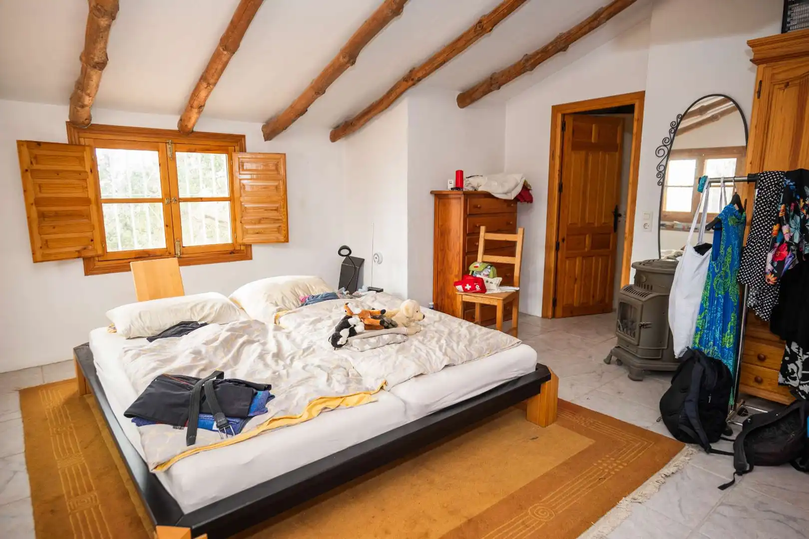 Bedroom of Houses for sale in Canillas de Albaida  with Air Conditioner, Private garden and Terrace