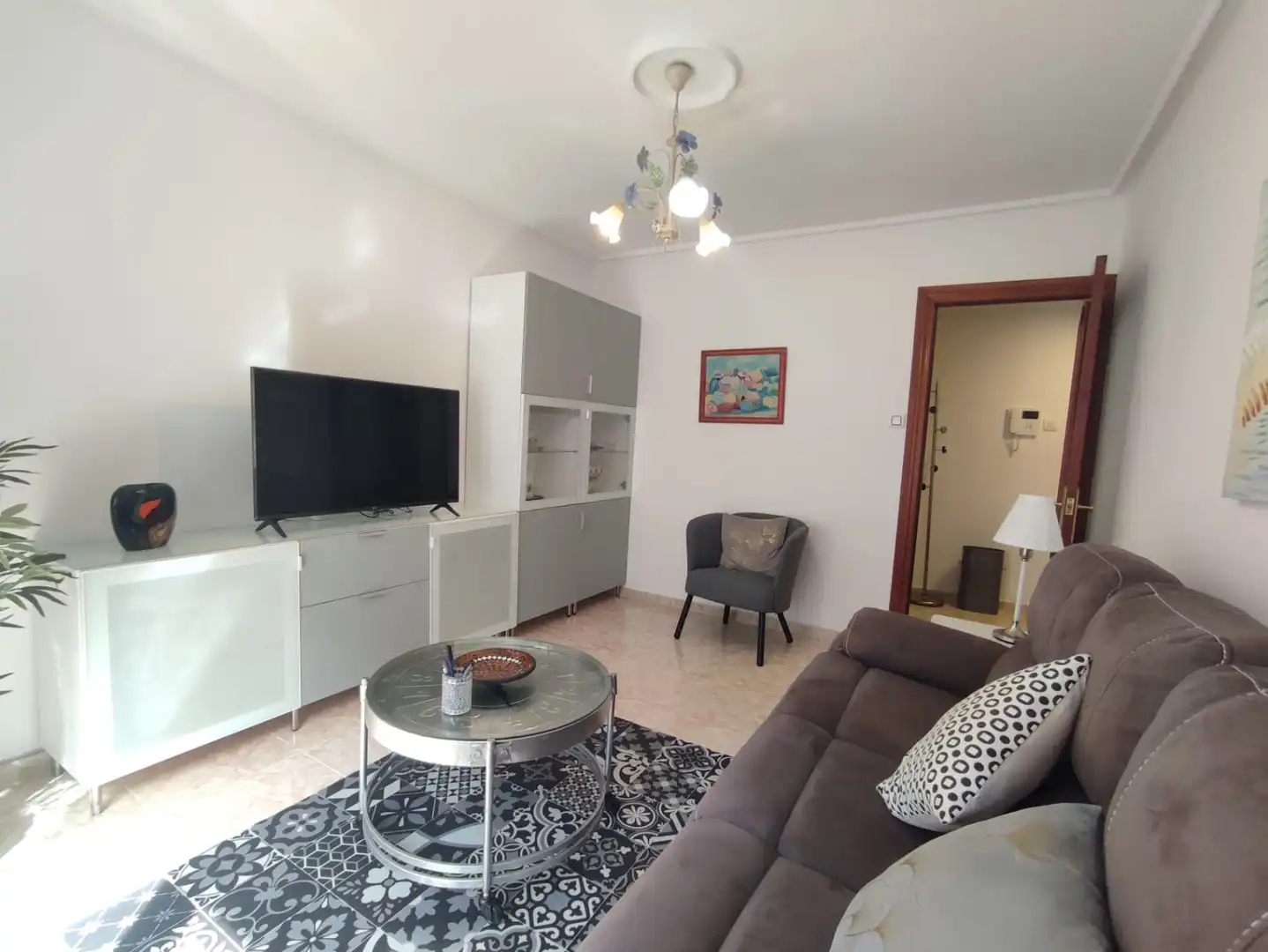 Wohnzimmer von Wohnung zur Miete in Gijón  mit Heizung und Möbliert