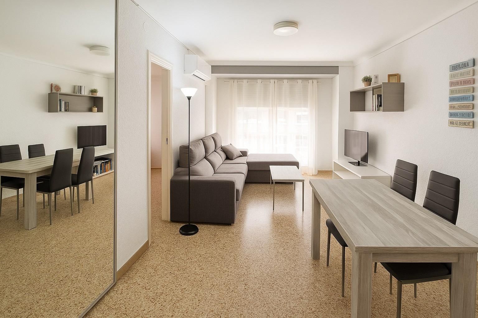 Living room of Flat for sale in Castellón de la Plana / Castelló de la Plana  with Air Conditioner