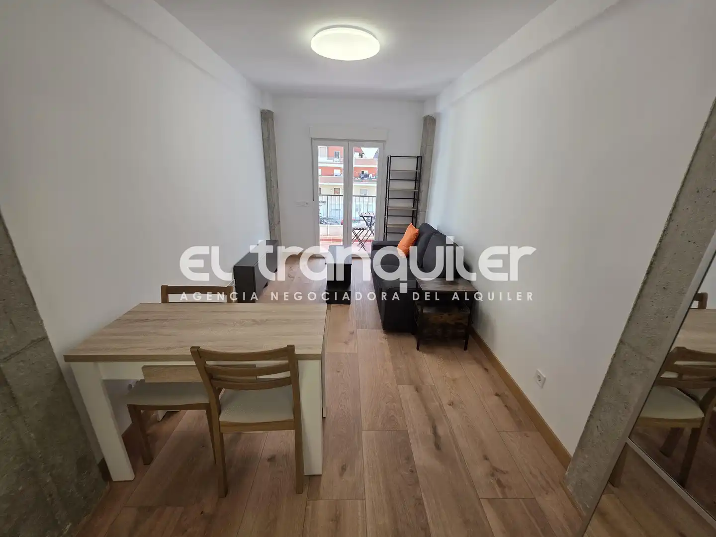 Wohnzimmer von Wohnung zur Miete in Madrid mit Klimaanlage, Terrasse und Möbliert