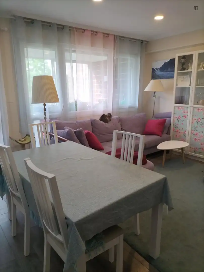 Sala d'estar de Apartament per a compartir en Getxo  amb Calefacció, Moblat i Forn