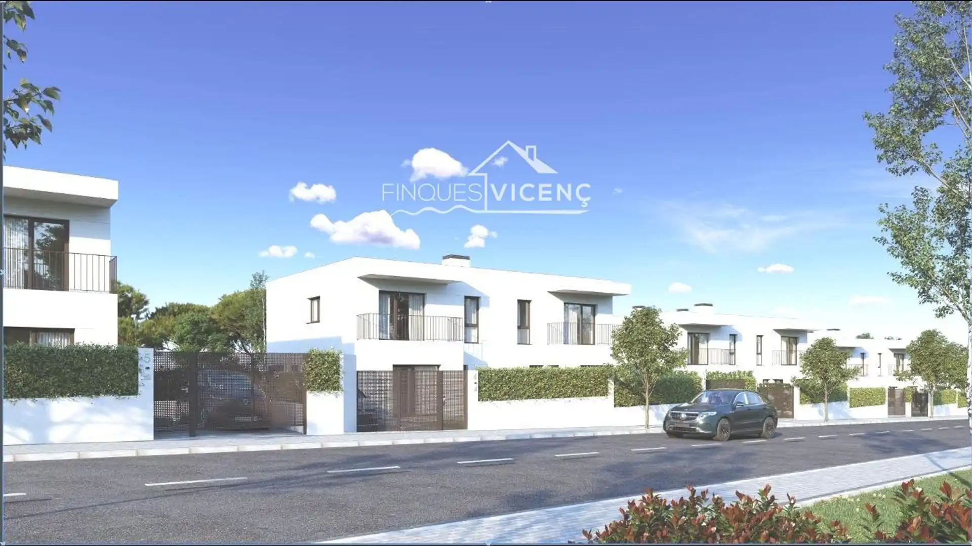 Vista exterior de Casa adosada en venta en Calafell con Aire acondicionado y Piscina