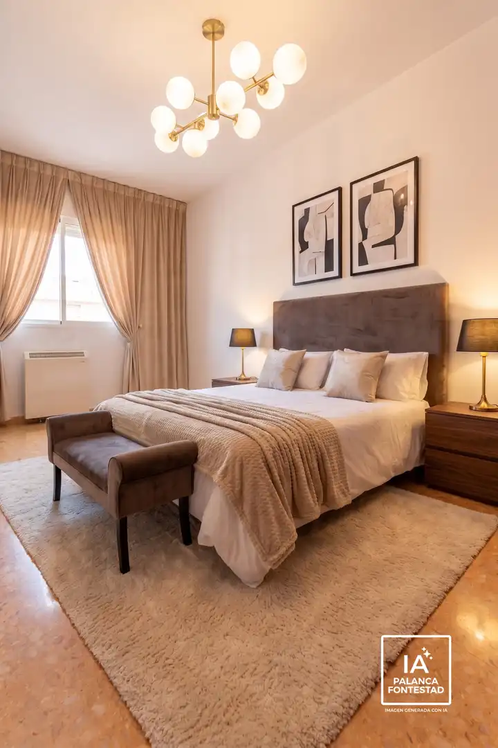Schlafzimmer von Wohnung zum Verkauf in Meliana mit Heizung und Balkon