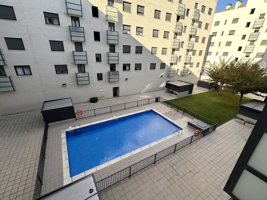 Swimming pool of Apartments for rent in  Logroño  with Heating, Parquet flooring and Terrace