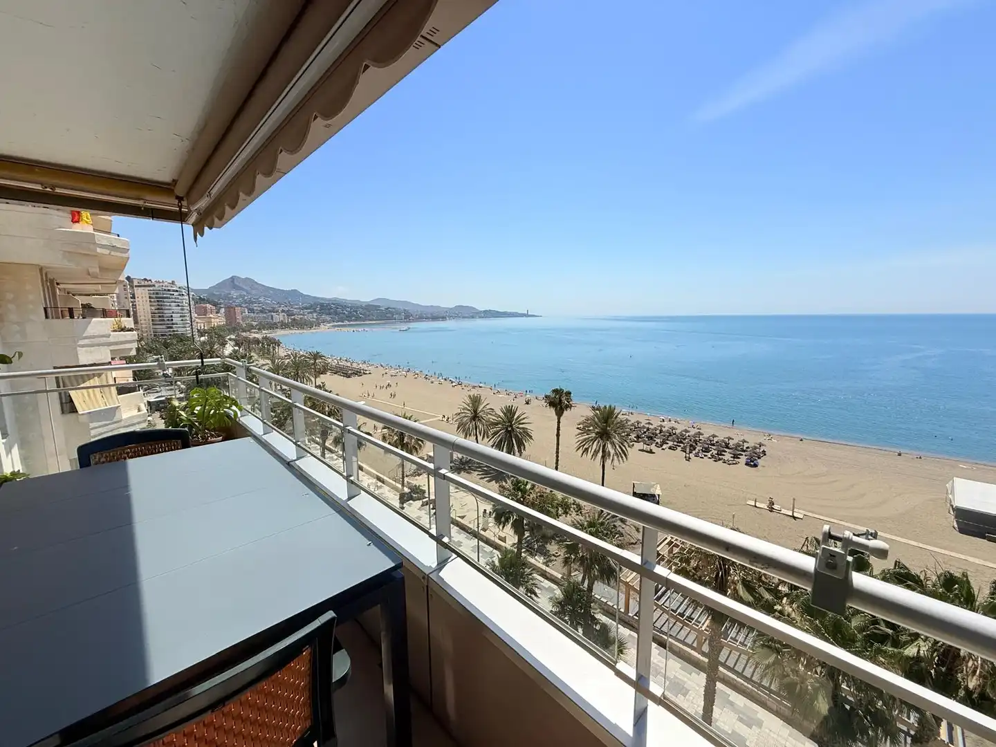 Terrasse von Wohnung zur Miete in Málaga mit Klimaanlage, Terrasse und Möbliert