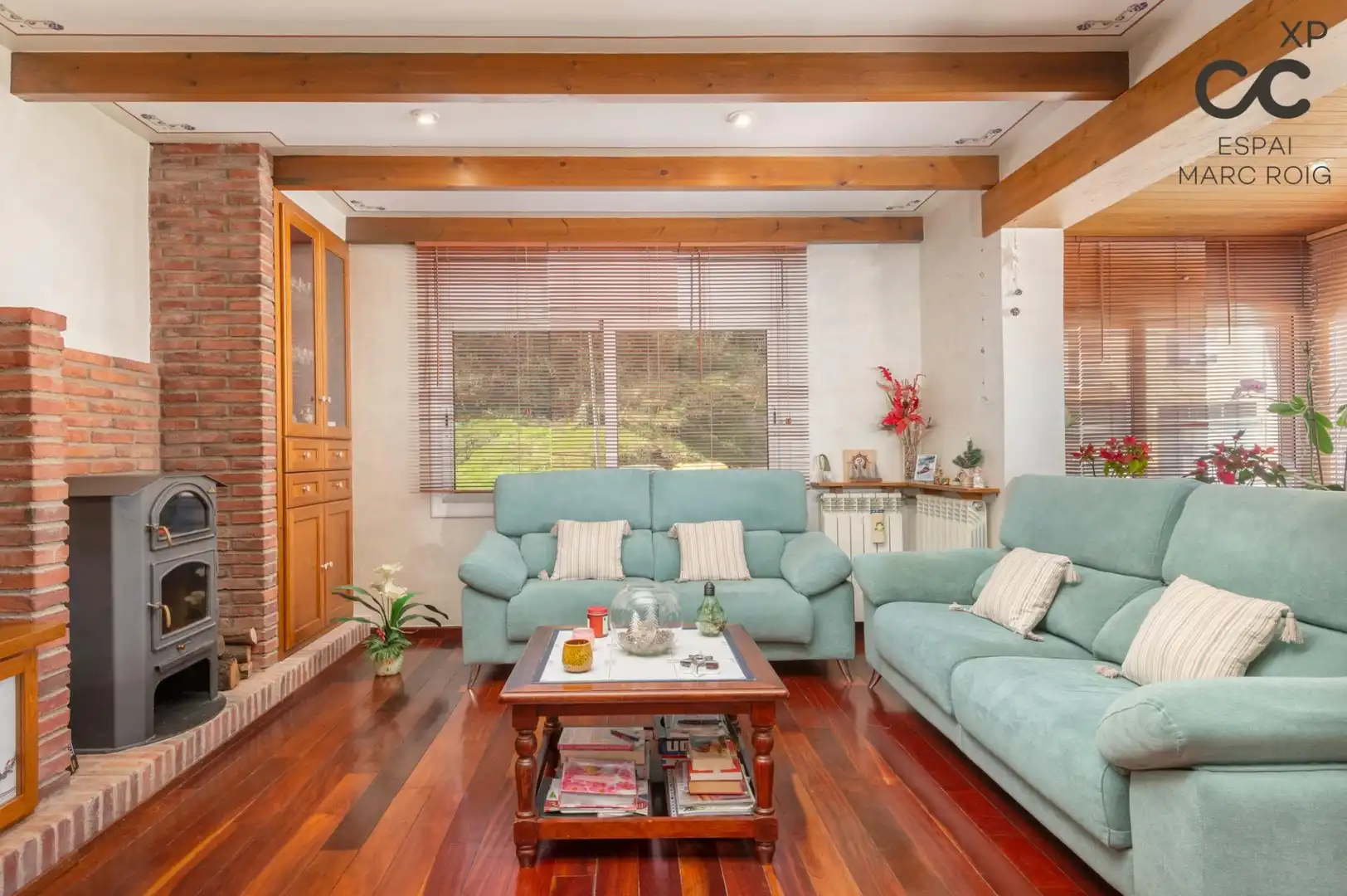 Sala de estar de Casa o chalet en venta en Olot con Calefacción, Jardín privado y Parquet