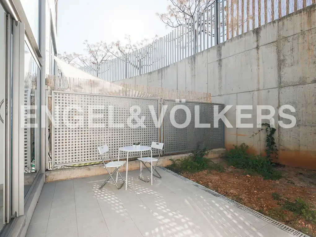 Terrasse von Loft zur Miete in Valencia mit Klimaanlage, Heizung und Privatgarten