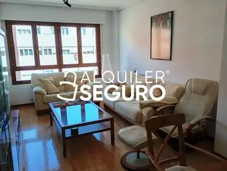 Sala de estar de Piso de alquiler en Vitoria - Gasteiz con Calefacción y Amueblado