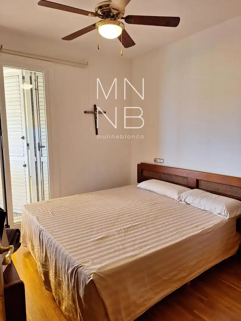 Schlafzimmer von Wohnung zur Miete in Sant Vicenç de Montalt mit Klimaanlage, Heizung und Terrasse