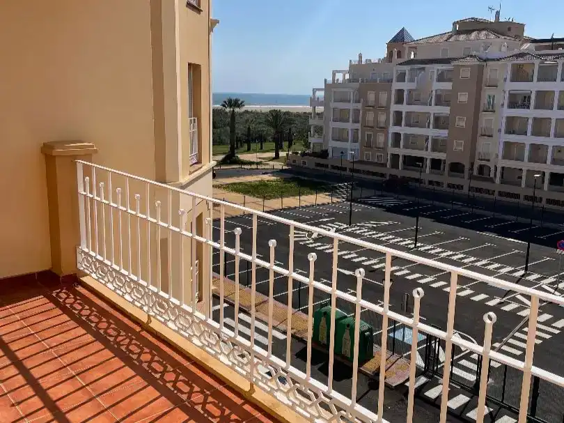 Exterior view of Flat for rent in Ayamonte  with Air Conditioner, Private garden and Parquet flooring