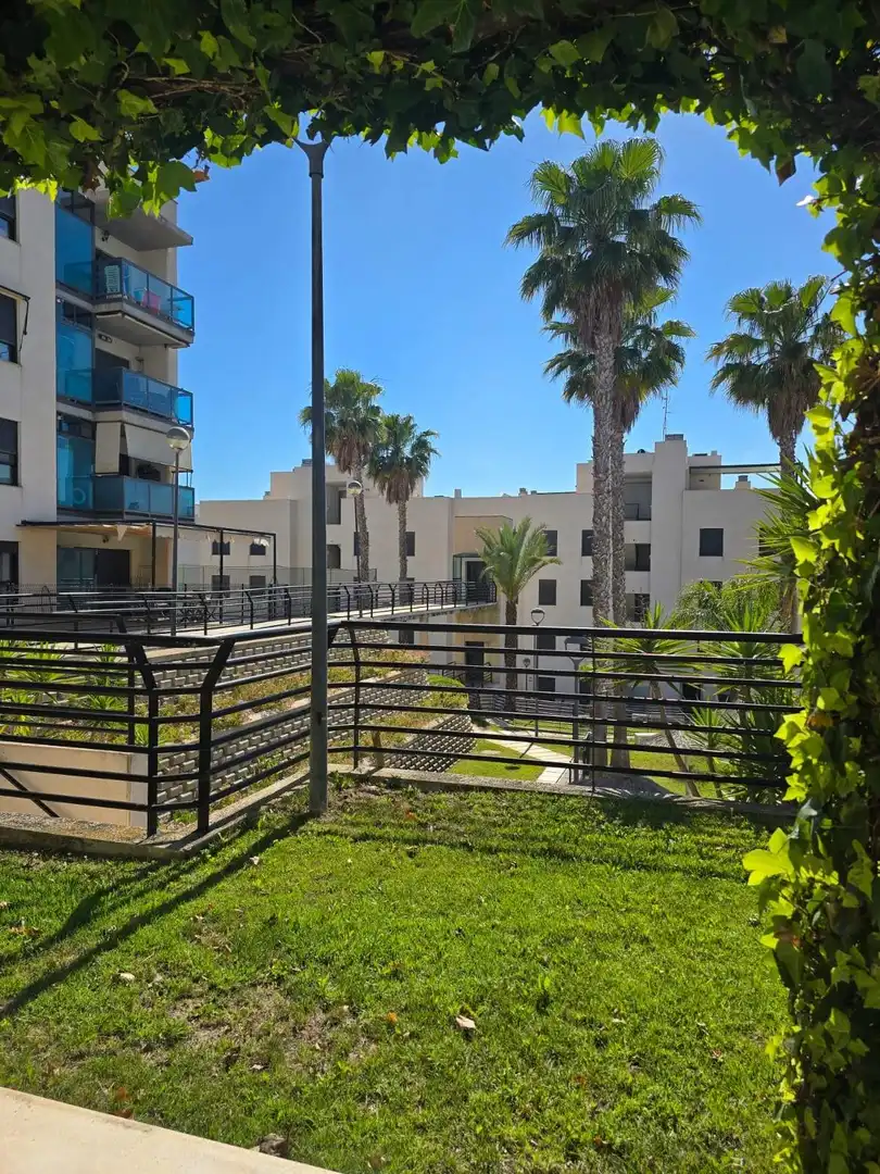 Exterior view of Flat for sale in Santa Pola  with Air Conditioner, Private garden and Terrace