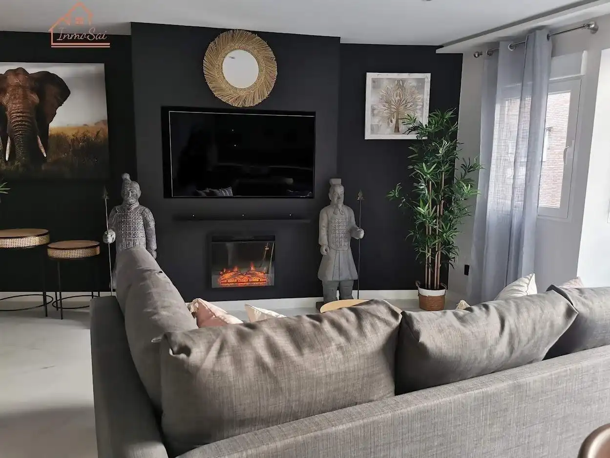 Wohnzimmer von Wohnung zur Miete in Madrid mit Klimaanlage, Heizung und Möbliert