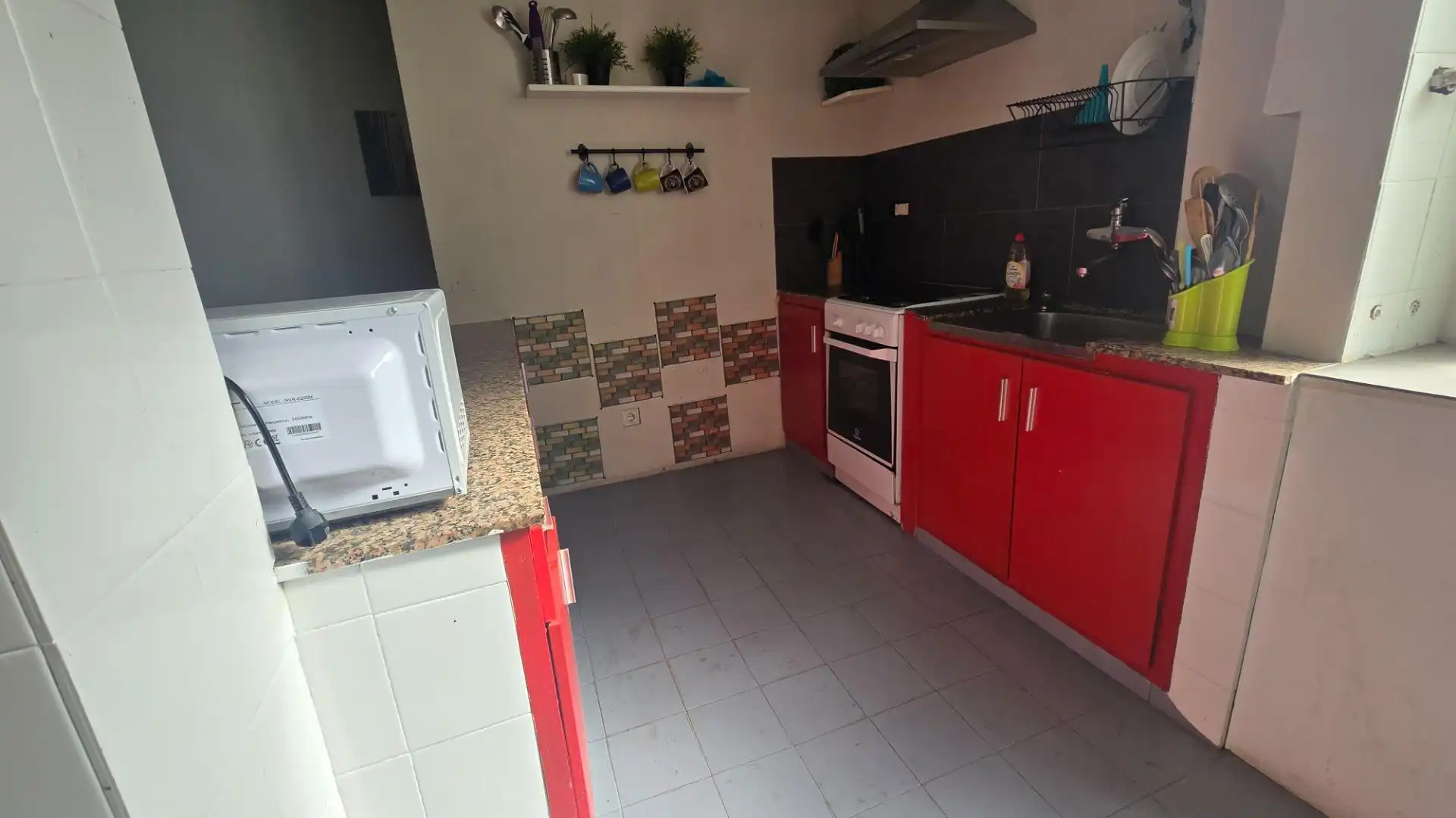 Kitchen of Flat for rent in Elche / Elx  with Terrace, Furnished and Balcony