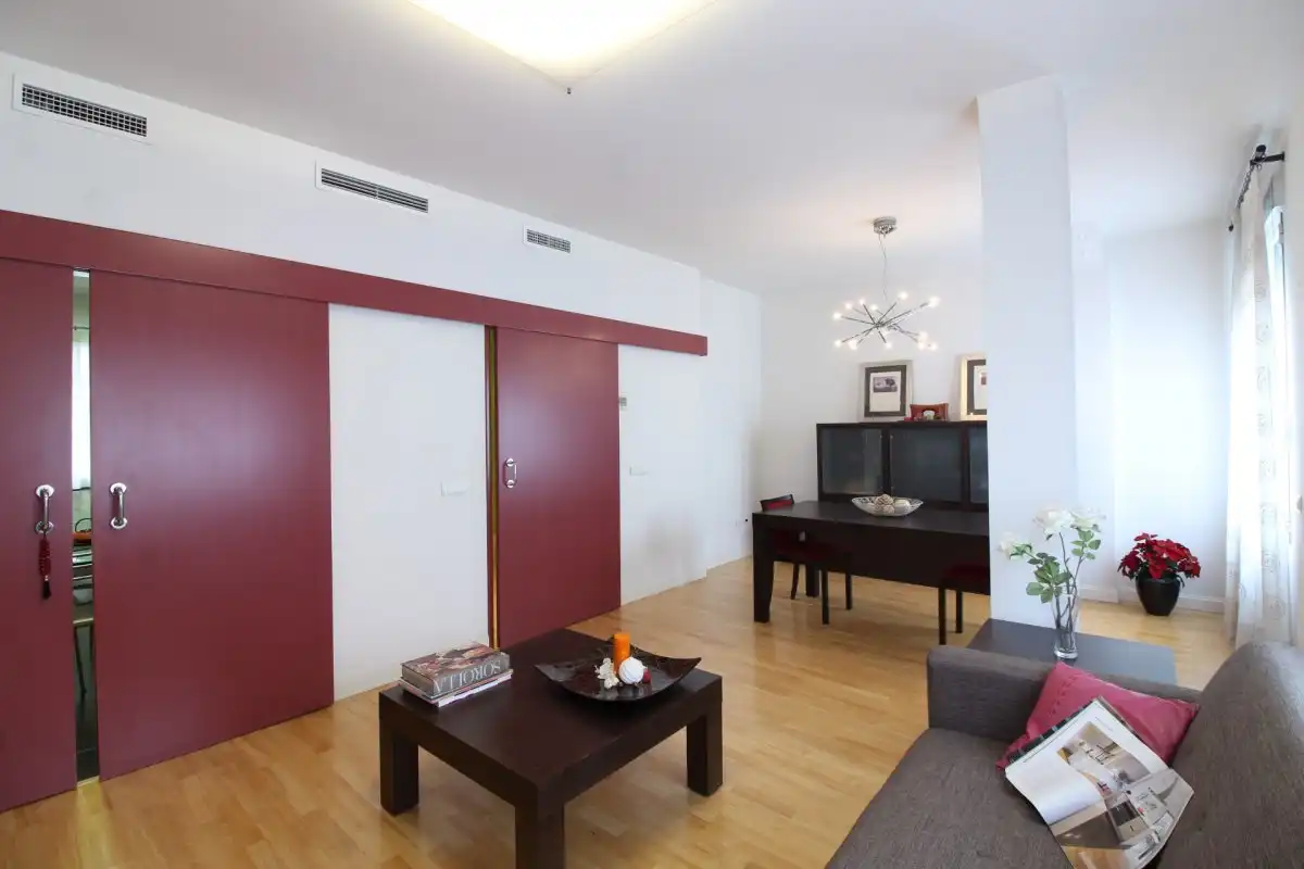 Sala de estar de Piso de alquiler en Valencia con Aire acondicionado, Calefacción y Parquet
