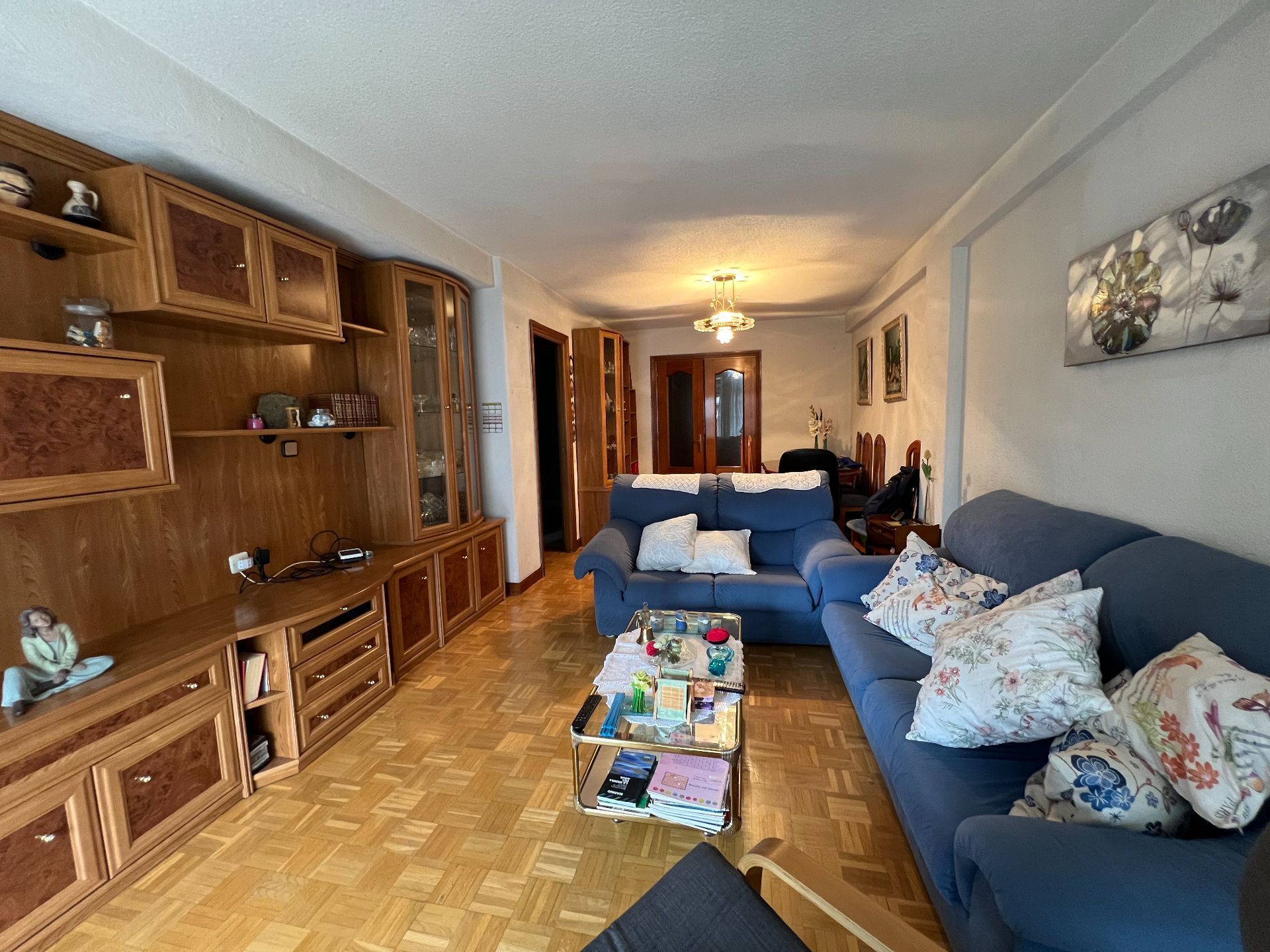 Sala d'estar de Pis en venda en Alcorcón amb Calefacció, Terrassa i Moblat