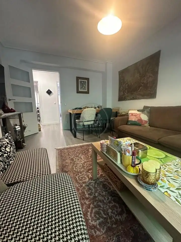 Wohnzimmer von Wohnung zur Miete in Madrid mit Klimaanlage, Heizung und Terrasse