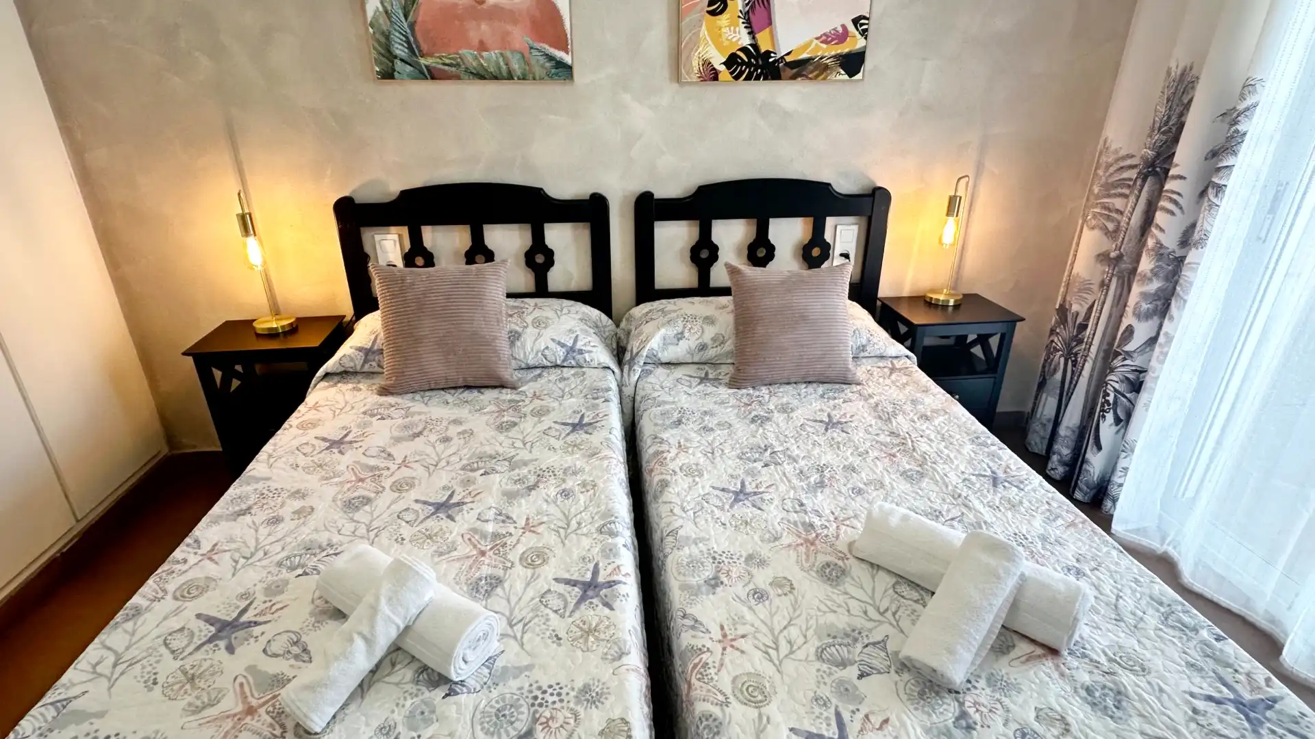 Dormitori de Apartament de lloguer en Gandia amb Aire condicionat, Calefacció i Parquet