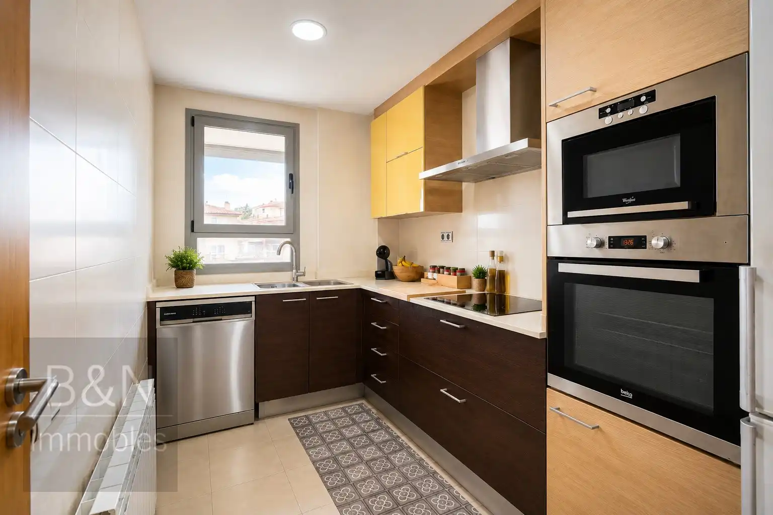 Kitchen of Flat for sale in Terrassa  with Air Conditioner, Heating and Terrace