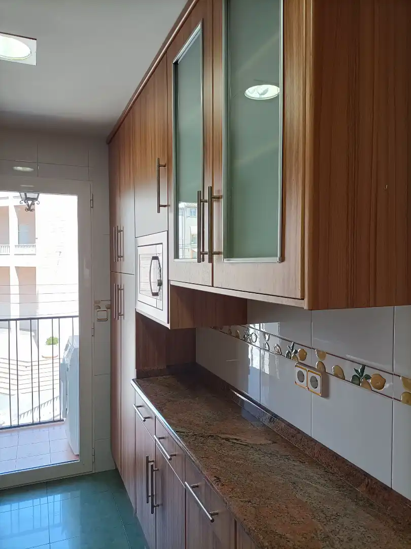 Kitchen of Flat for sale in Castellnovo  with Terrace, Furnished and Balcony