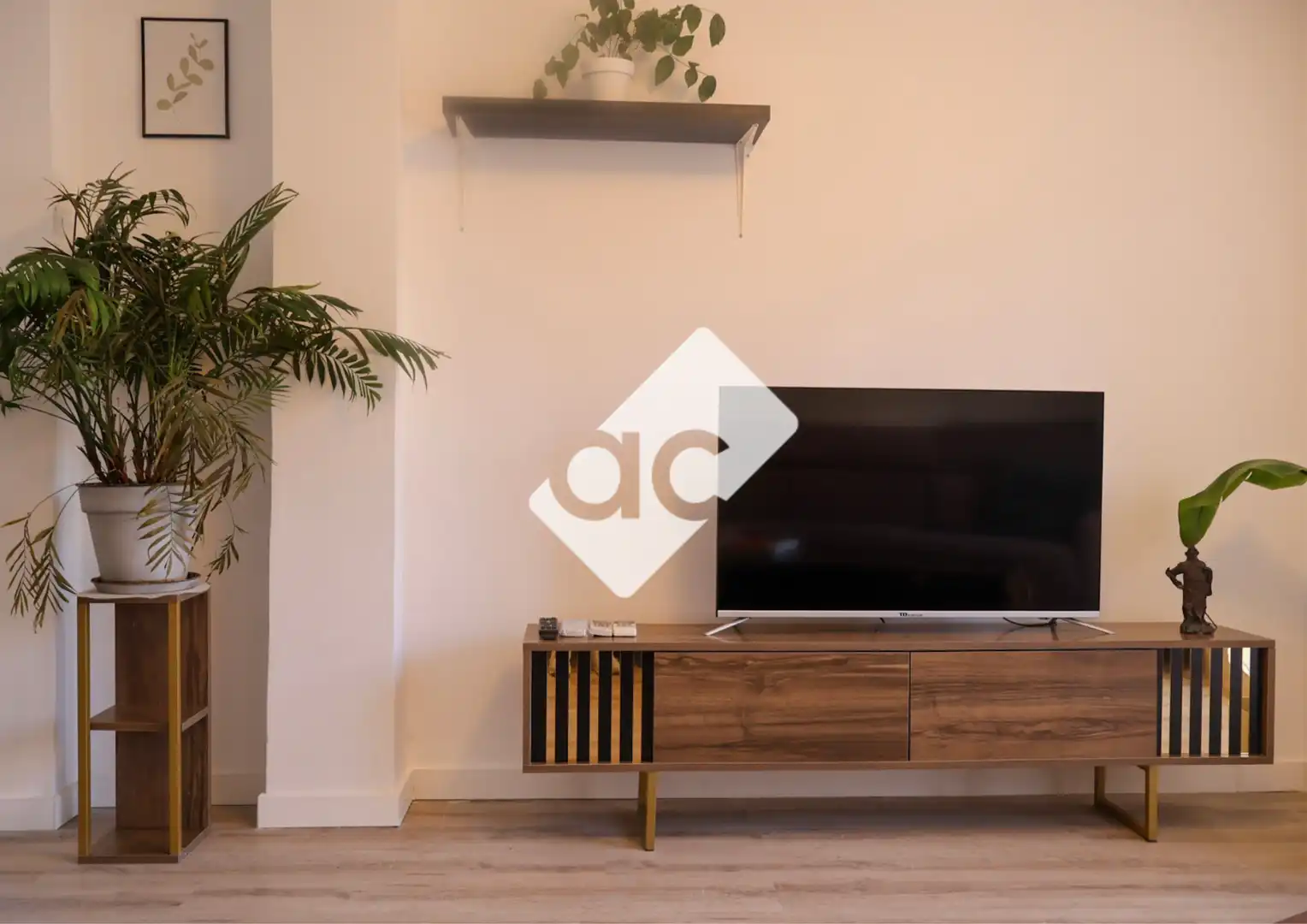 Sala de estar de Apartamento de alquiler en Valencia con Aire acondicionado, Calefacción y Parquet