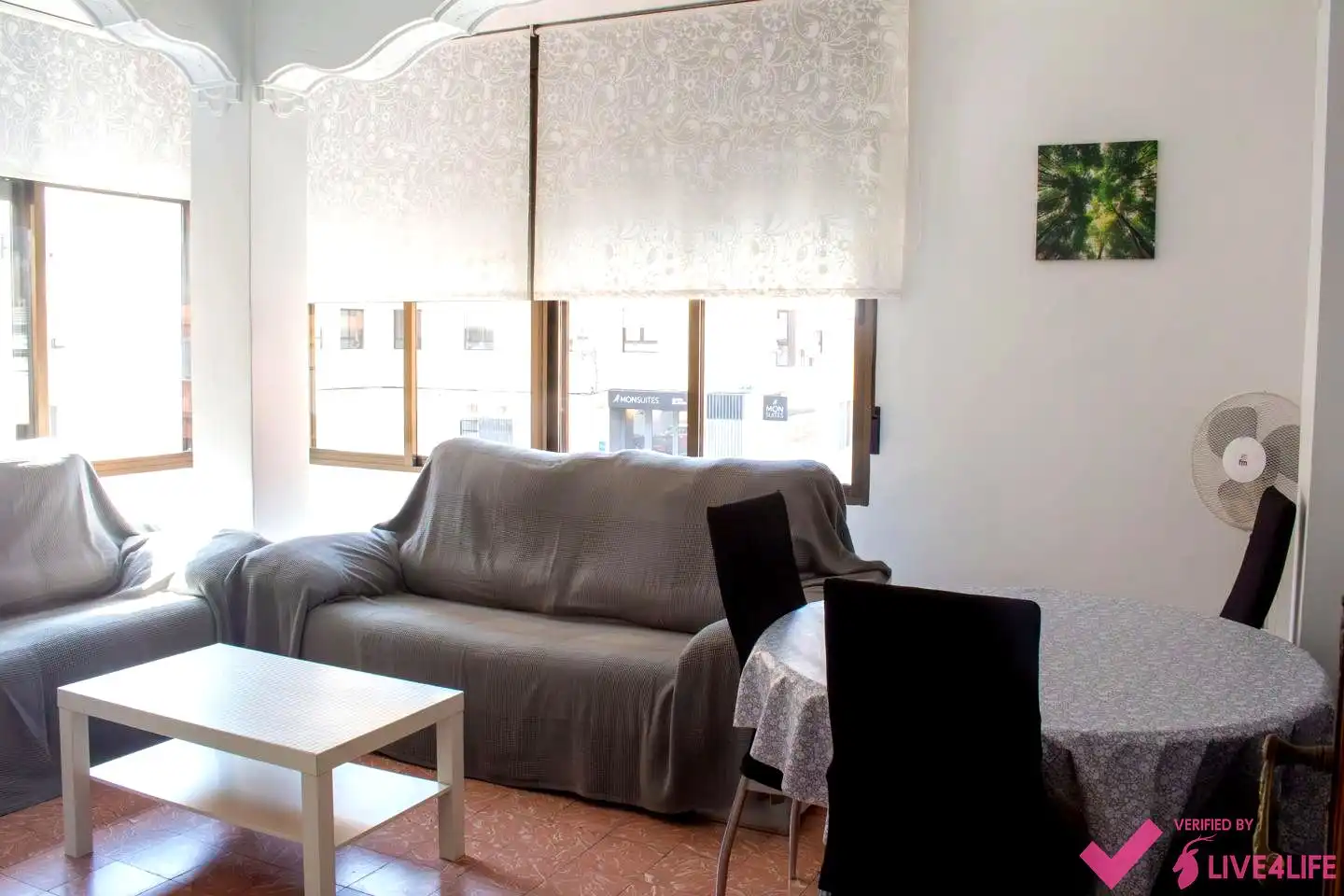 Wohnzimmer von Wohnung zur untervermieten in Valencia mit Möbliert