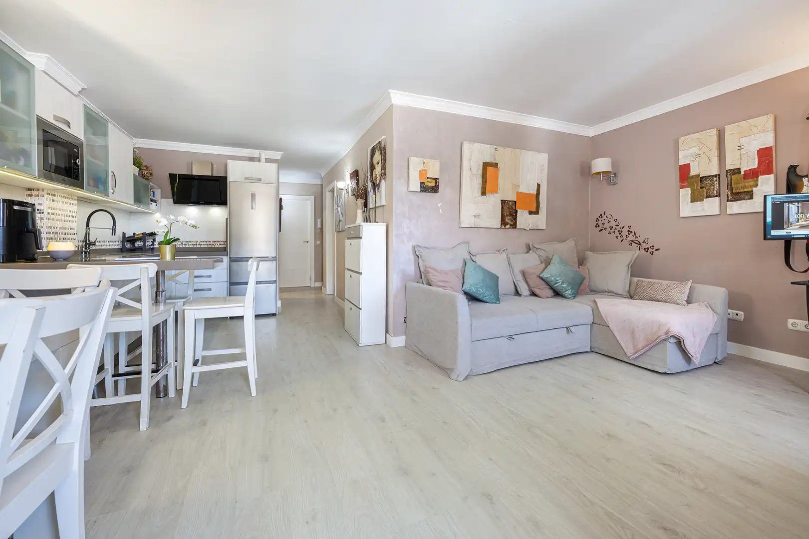 Wohnzimmer von Wohnung zum Verkauf in Telde mit Möbliert, Balkon und Gemeinschaftspool