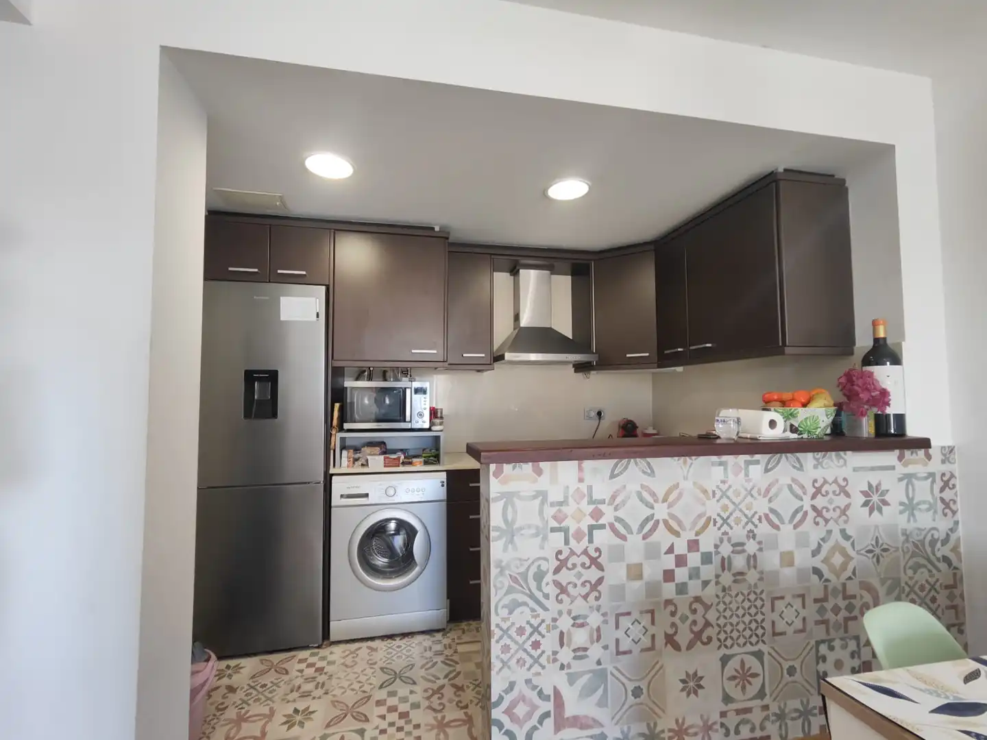 Kitchen of Flat for rent in Sant Jaume d'Enveja  with Air Conditioner, Heating and Parquet flooring