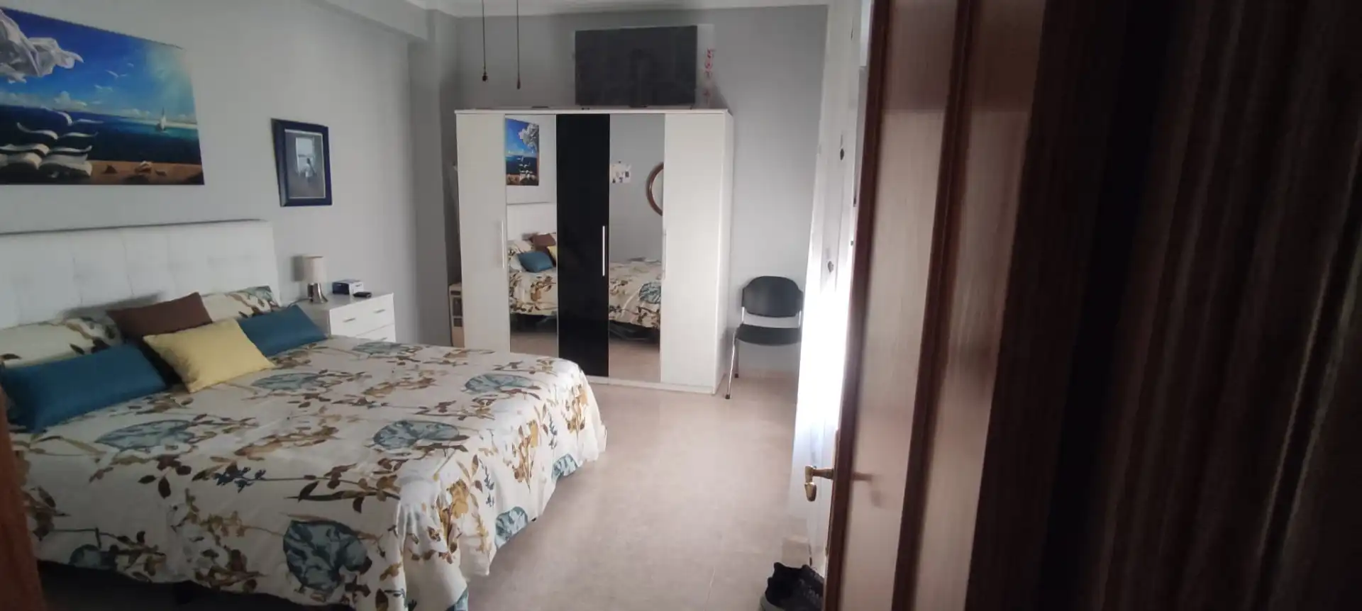 Schlafzimmer von Wohnung zum Verkauf in Burriana / Borriana mit Klimaanlage, Möbliert und Ofen