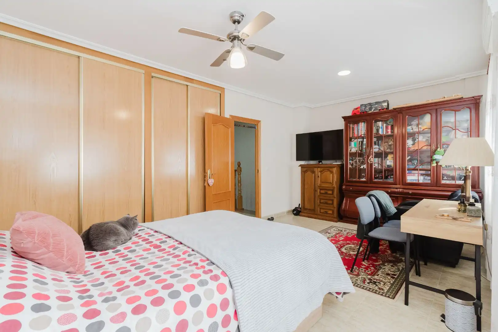 Schlafzimmer von Einfamilien-Reihenhaus zum Verkauf in Los Alcázares mit Klimaanlage und Terrasse