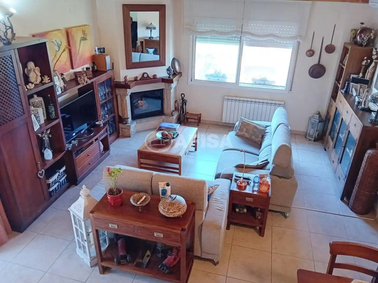 Living room of Houses for sale in Sant Pere de Vilamajor  with Air Conditioner, Heating and Private garden