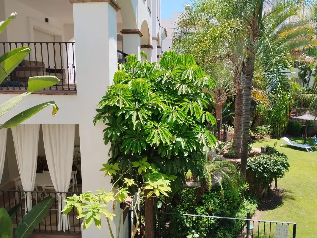 Balcony of Flat for sale in Marbella  with Air Conditioner, Heating and Private garden
