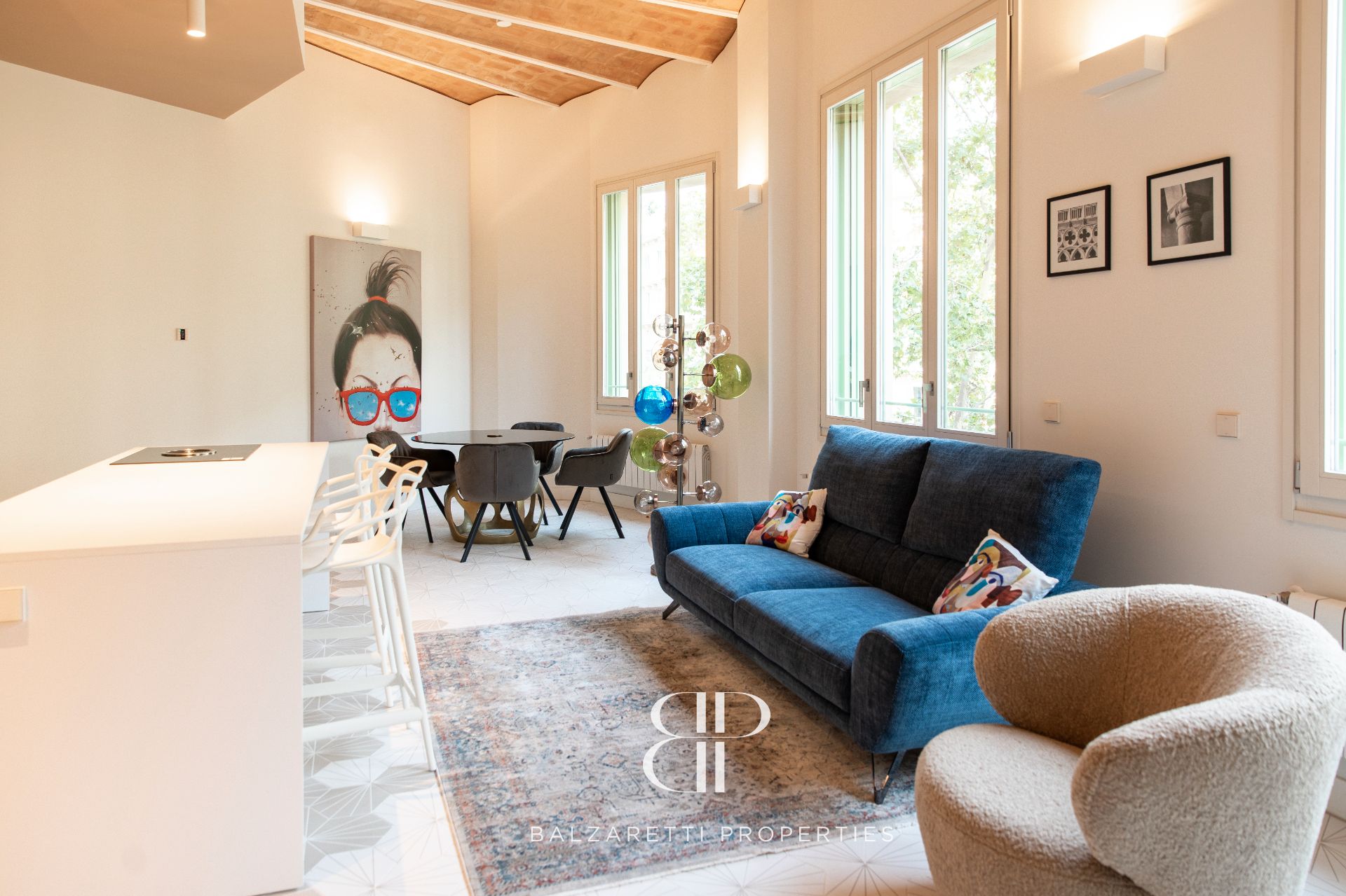 Living room of Flat to rent in  Barcelona Capital  with Air Conditioner, Heating and Swimming Pool
