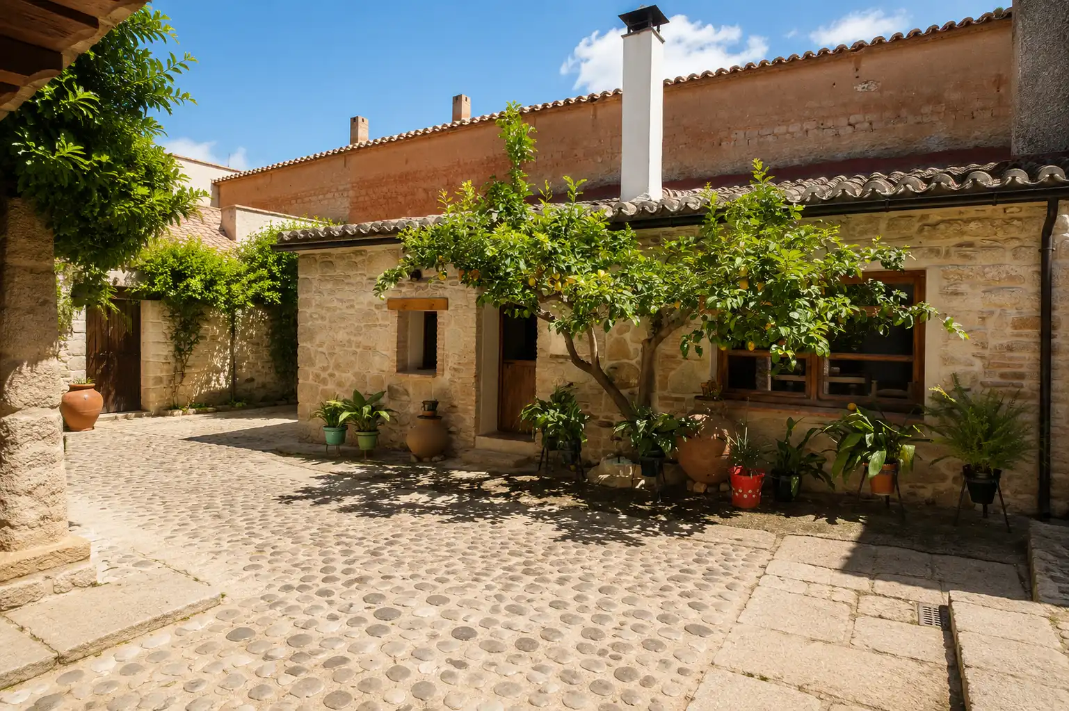 Vista exterior de Casa o xalet en venda en Valdeverdeja amb Aire condicionat, Jardí privat i Terrassa