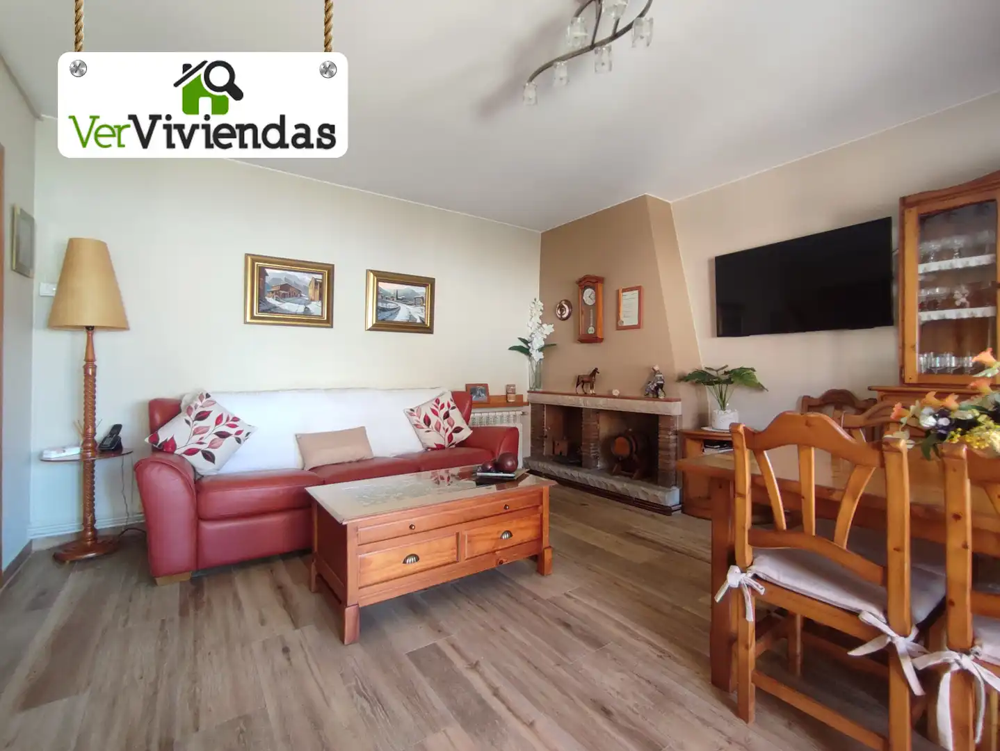 Wohnzimmer von Wohnung zum Verkauf in Viladecavalls mit Klimaanlage, Heizung und Terrasse