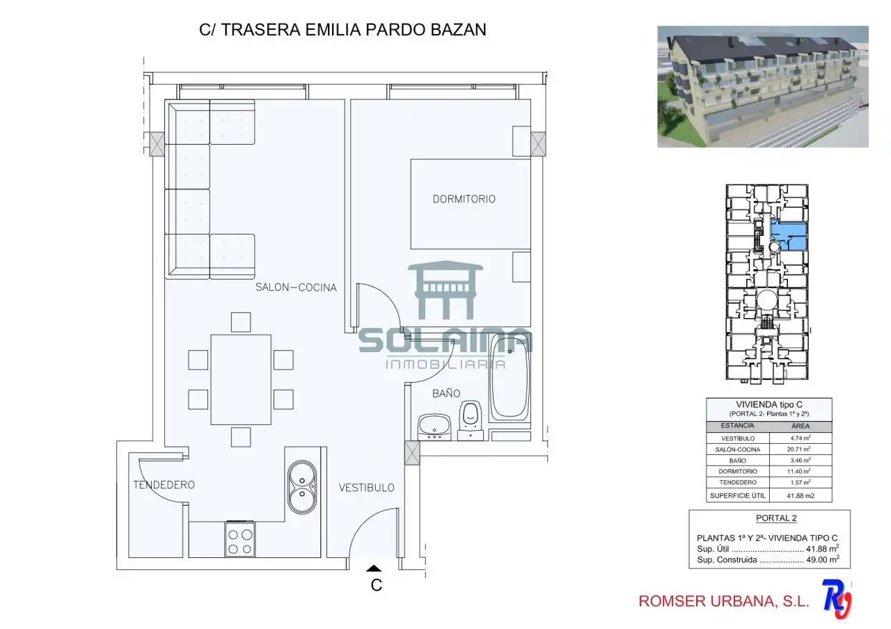 Study for sale in Ourense Capital   with Heating