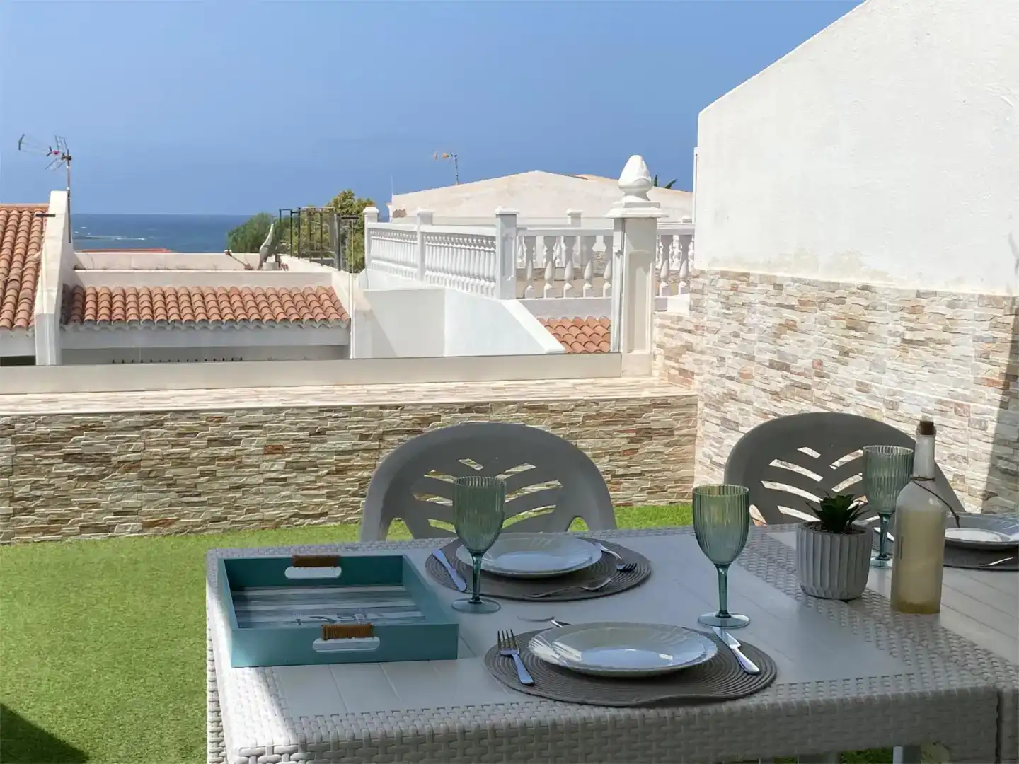 Terrace of Flat for rent in Adeje  with Swimming Pool